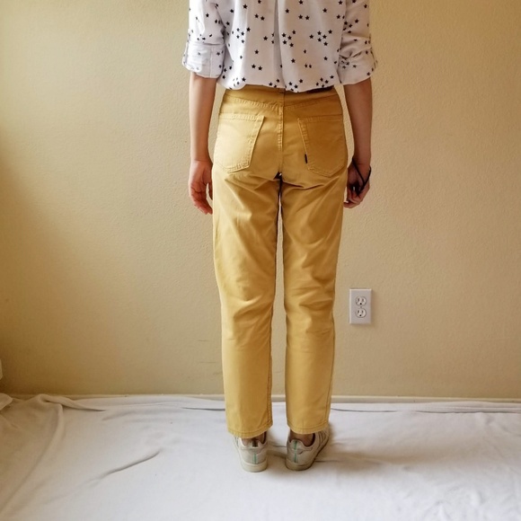 SOLD! Vintage Valentino High-Rise Yellow Jeans - Picture 6 of 8